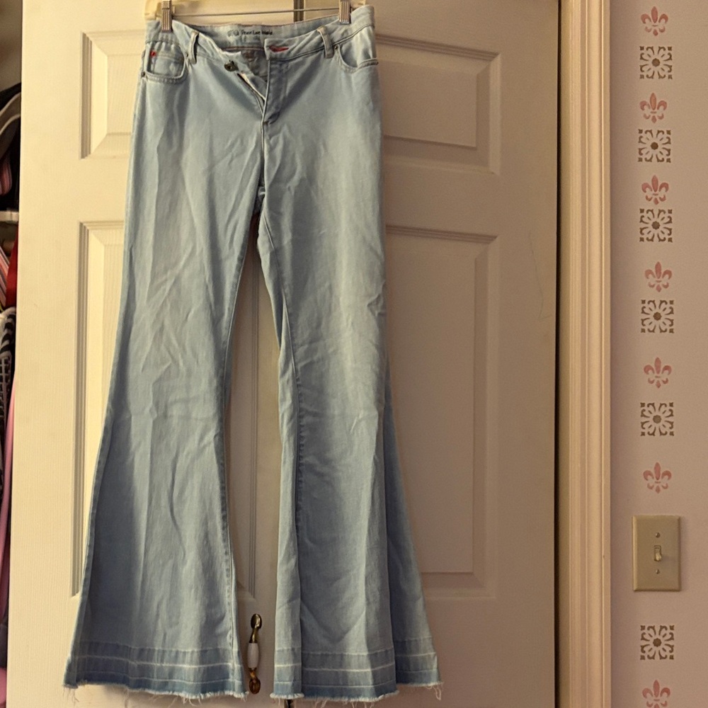 Peace Love World Light Blue Flare Jeans